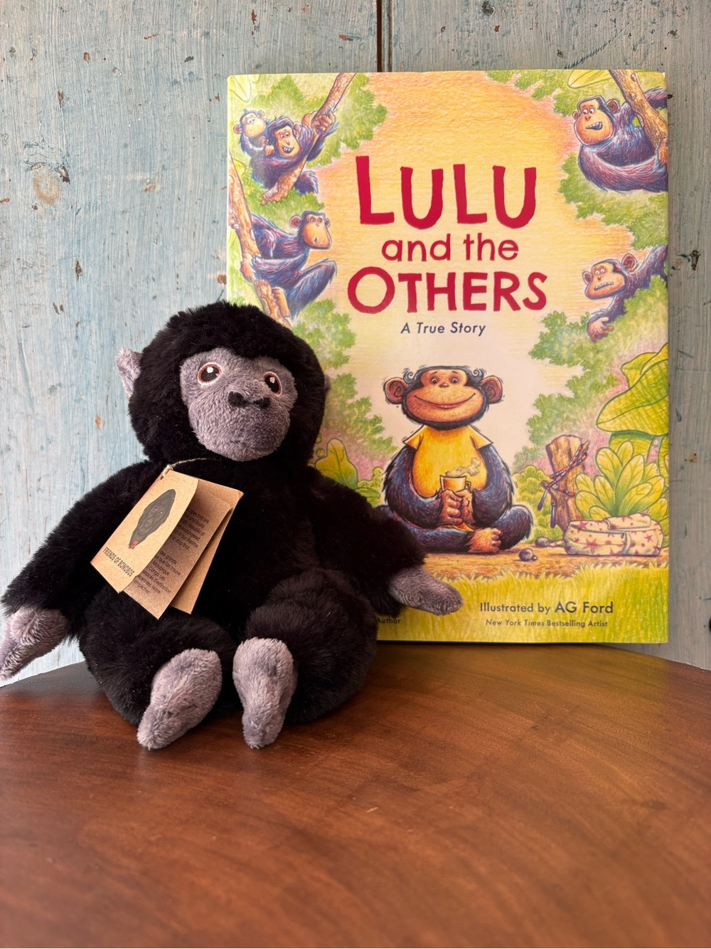 From Lola ya Bonobo Sanctuary, “Lulu & the Others” Book & Plush Bonobo Gift Set - Picture 12 of 14